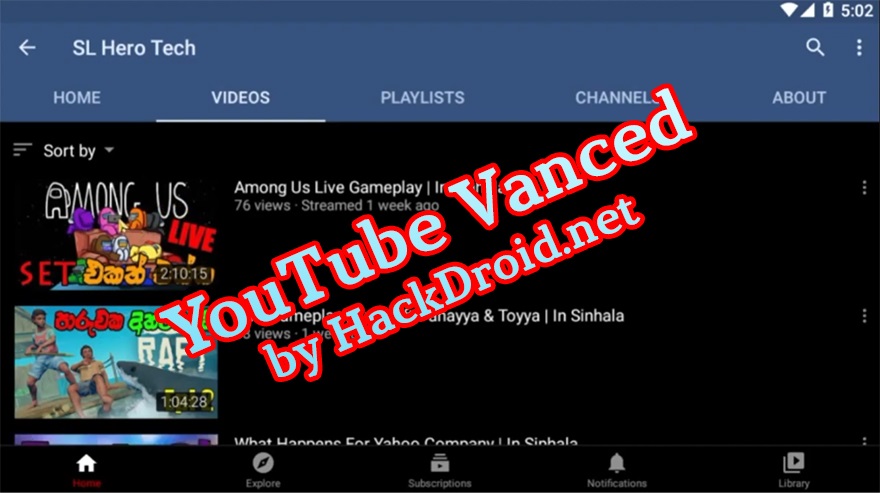 YouTube Vanced Latest version download